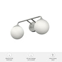 Hunter Lighting 1916-HL Hepburn 2 Light Vanity 6