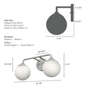 Hunter Lighting 1916-HL Hepburn 2 Light Vanity 7