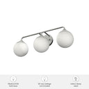 Hunter Lighting 1917 Hepburn 3 Light Vanity 6