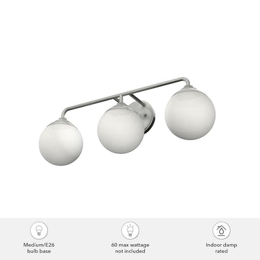 Hunter Lighting 1917 Hepburn 3 Light Vanity 6
