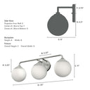 Hunter Lighting 1917 Hepburn 3 Light Vanity 7
