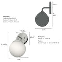 Hunter Lighting 1917-HL Hepburn 1 Light Wall Sconce 7