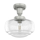 Hunter Lighting 1918 Saddle Creek Clear Seeded Glass 1 Light 10 Inch Pendant 11