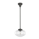 Hunter Lighting 1918 Saddle Creek Clear Seeded Glass 1 Light 10 Inch Pendant 2