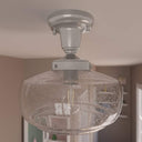Hunter Lighting 1918 Saddle Creek Clear Seeded Glass 1 Light 10 Inch Pendant 4