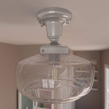 Hunter Lighting 1918 Saddle Creek Clear Seeded Glass 1 Light 10 Inch Pendant 4