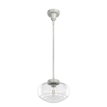 Hunter Lighting 1918 Saddle Creek Clear Seeded Glass 1 Light 10 Inch Pendant 10