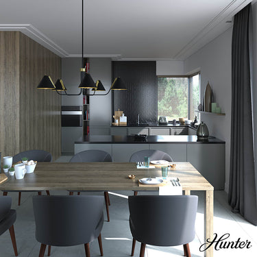 Hunter Lighting 1919 Grove Isle 5 Light Chandelier 5