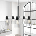 Hunter Lighting 1919-HL Lochmeade Clear Seeded Glass 5 Light Chandelier 14