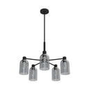 Hunter Lighting 1919-HL Lochmeade Clear Seeded Glass 5 Light Chandelier 2