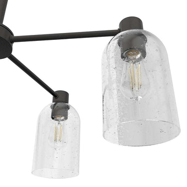 Hunter Lighting 1919-HL Lochmeade Clear Seeded Glass 5 Light Chandelier 25