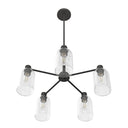Hunter Lighting 1919-HL Lochmeade Clear Seeded Glass 5 Light Chandelier 27