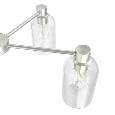 Hunter Lighting 1919-HL Lochmeade Clear Seeded Glass 5 Light Chandelier 10