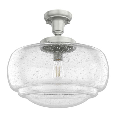 Hunter Lighting 1919-HL1 Saddle Creek Clear Seeded Glass 1 Light 16 Inch Pendant 10