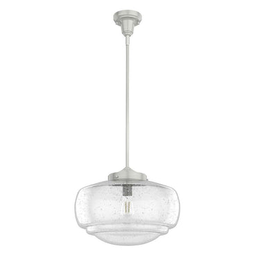 Hunter Lighting 1919-HL1 Saddle Creek Clear Seeded Glass 1 Light 16 Inch Pendant 1