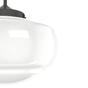 Hunter Lighting 1919-HL2 Saddle Creek Shiny Cased White Glass 1 Light 16 Inch Pendant 14