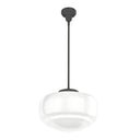 Hunter Lighting 1919-HL2 Saddle Creek Shiny Cased White Glass 1 Light 16 Inch Pendant 15