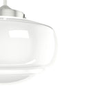 Hunter Lighting 1919-HL2 Saddle Creek Shiny Cased White Glass 1 Light 16 Inch Pendant 8