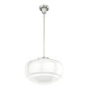 Hunter Lighting 1919-HL2 Saddle Creek Shiny Cased White Glass 1 Light 16 Inch Pendant 9