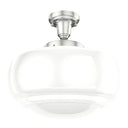 Hunter Lighting 1919-HL2 Saddle Creek Shiny Cased White Glass 1 Light 16 Inch Pendant 10