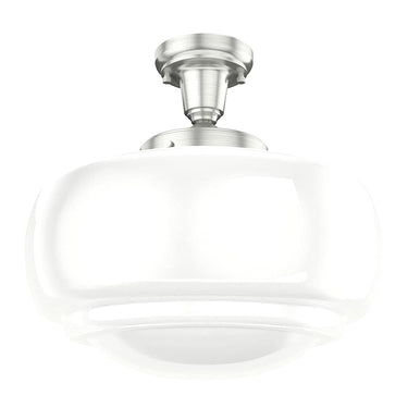 Hunter Lighting 1919-HL2 Saddle Creek Shiny Cased White Glass 1 Light 16 Inch Pendant 10