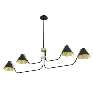 Hunter Lighting 1920 Grove Isle 4 Light Chandelier 12