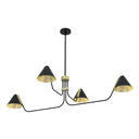 Hunter Lighting 1920 Grove Isle 4 Light Chandelier 13
