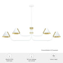 Hunter Lighting 1920 Grove Isle 4 Light Chandelier 16