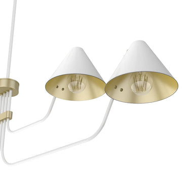 Hunter Lighting 1920 Grove Isle 4 Light Chandelier 19