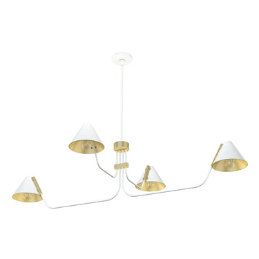 Hunter Lighting 1920 Grove Isle 4 Light Chandelier 21