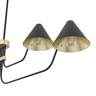 Hunter Lighting 1920 Grove Isle 4 Light Chandelier 11