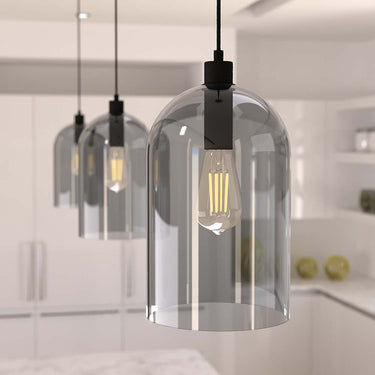 Hunter Lighting 1920-HL Lochmeade Clear Seeded Glass 1 Light Large pendant 13