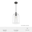 Hunter Lighting 1920-HL Lochmeade Clear Seeded Glass 1 Light Large pendant 19