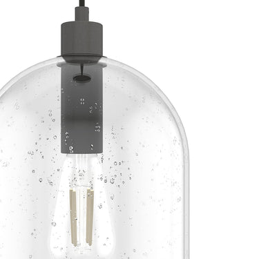Hunter Lighting 1920-HL Lochmeade Clear Seeded Glass 1 Light Large pendant 21