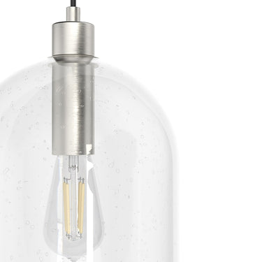 Hunter Lighting 1920-HL Lochmeade Clear Seeded Glass 1 Light Large pendant 10