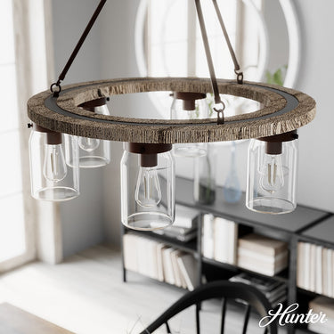 Hunter Lighting 1921 Devon Park 6 Light Chandelier 13