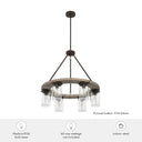 Hunter Lighting 1921 Devon Park 6 Light Chandelier 17