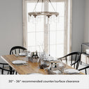 Hunter Lighting 1921 Devon Park 6 Light Chandelier 18