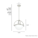 Hunter Lighting 1923-HL Wedgefield 1 Light Pendant 13