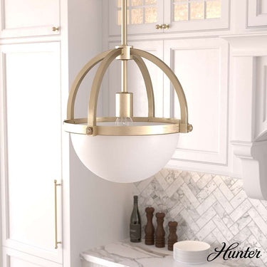 Hunter Lighting 1923-HL Wedgefield 1 Light Pendant 3