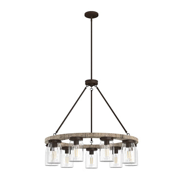 Hunter Lighting 1924 Devon Park 9 Light Chandelier 2