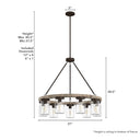 Hunter Lighting 1924 Devon Park 9 Light Chandelier 14