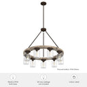 Hunter Lighting 1924 Devon Park 9 Light Chandelier 15