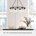 Hunter Lighting 1924 Devon Park 9 Light Chandelier 17