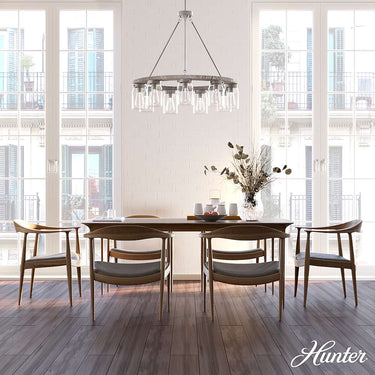 Hunter Lighting 1924 Devon Park 9 Light Chandelier 5