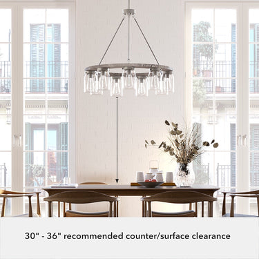 Hunter Lighting 1924 Devon Park 9 Light Chandelier 10