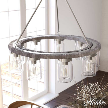 Hunter Lighting 1924 Devon Park 9 Light Chandelier 3