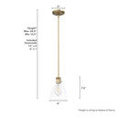 Hunter Lighting 1929-HL Van Nuys 1 Light Mini Pendant 5