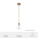 Hunter Lighting 1929-HL Van Nuys 1 Light Mini Pendant 6