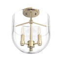 Hunter Lighting 193-HL Sacha 3 Light Semi-Flush Mount 13